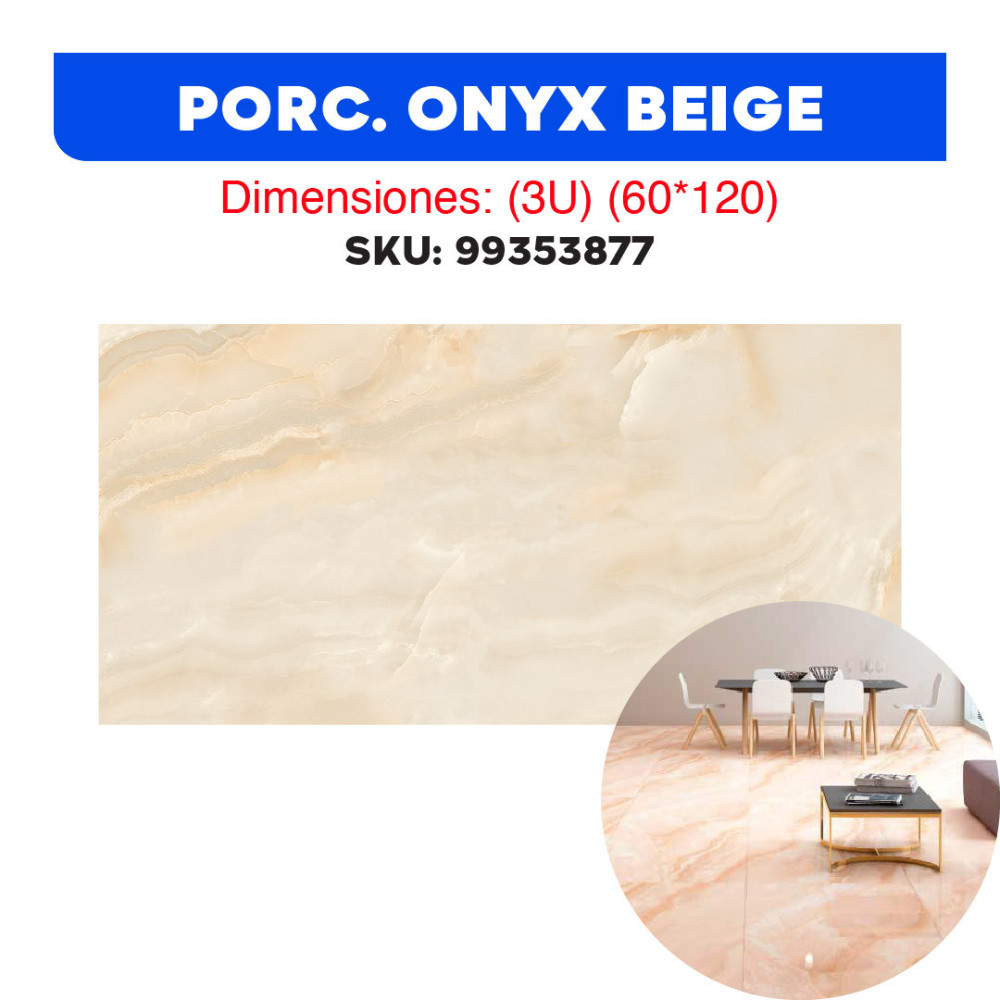 PORCE. ONYX BEIGE (3U) (60*120)
