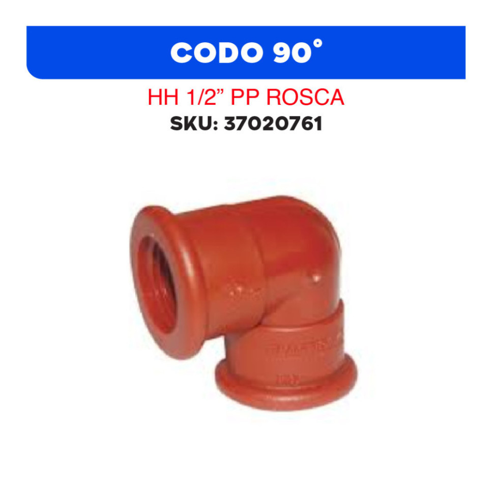 CODO 90° HH 1/2 PP ROSCA