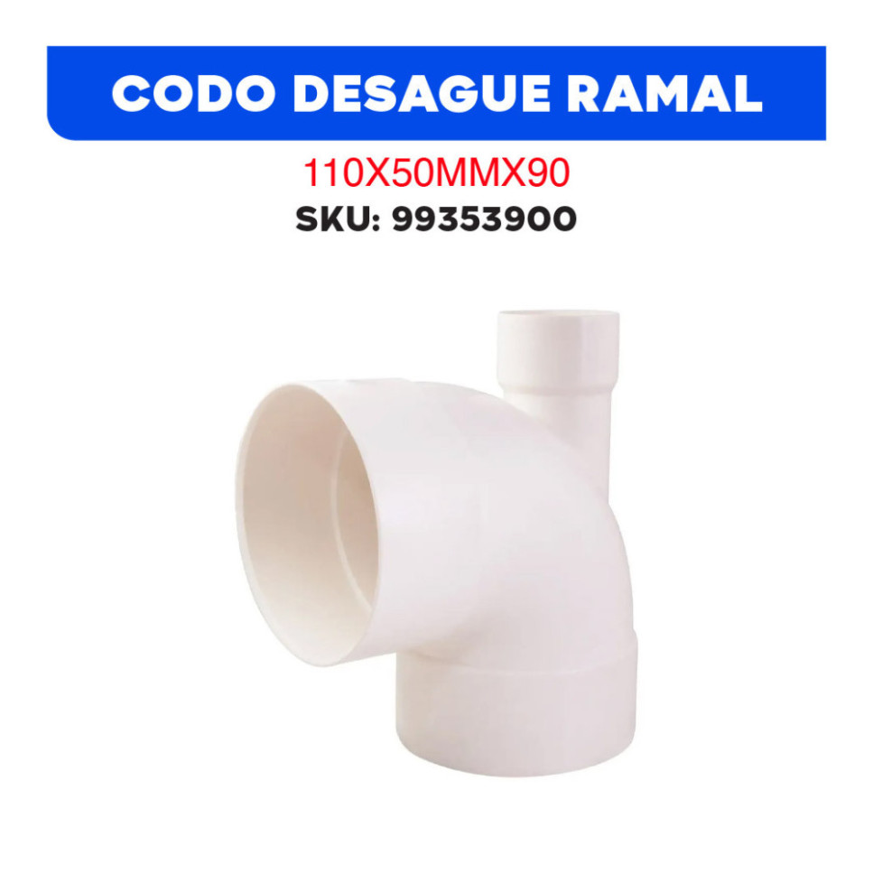 CODO DESAGUE RAMAL 110X50MMX90