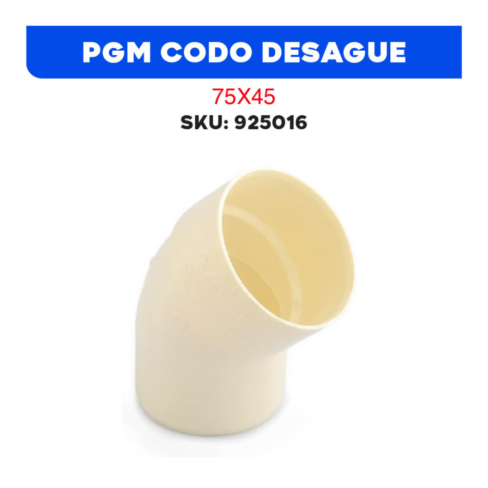 PGM CODO DESAGUE 75X45