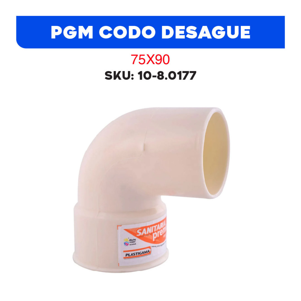PGM CODO DESAGUE 75X90