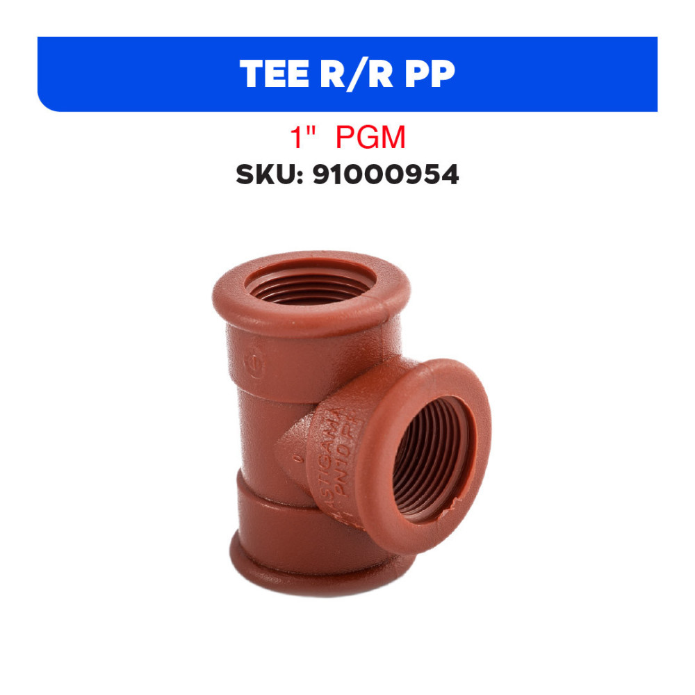 TEE R/R PP 1"  PGM