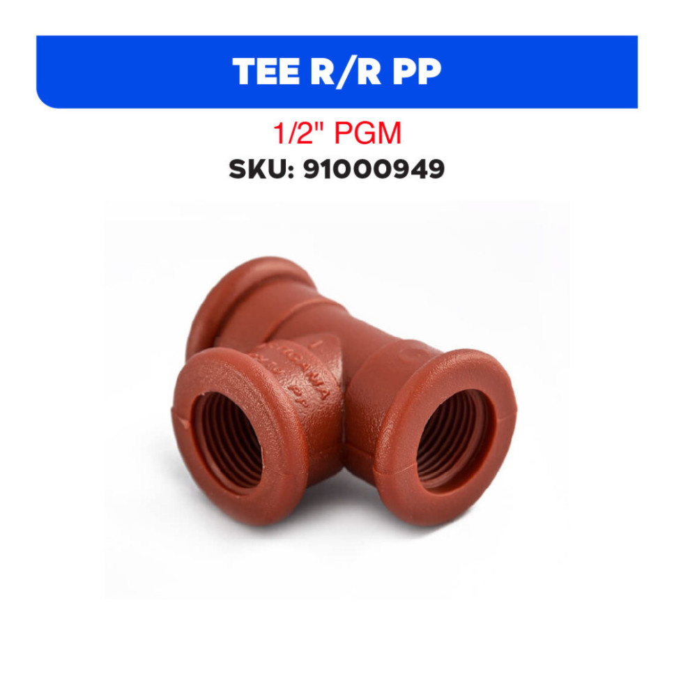 TEE R/R PP 1/2"
