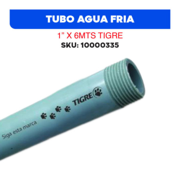 TUBO AGUA FRIA 1/2 X 6MTS