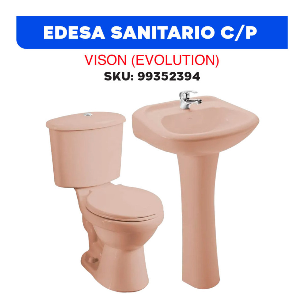 EDESA JGO SANITARIO C/P + LAVABO VISON (EVOLUTION)