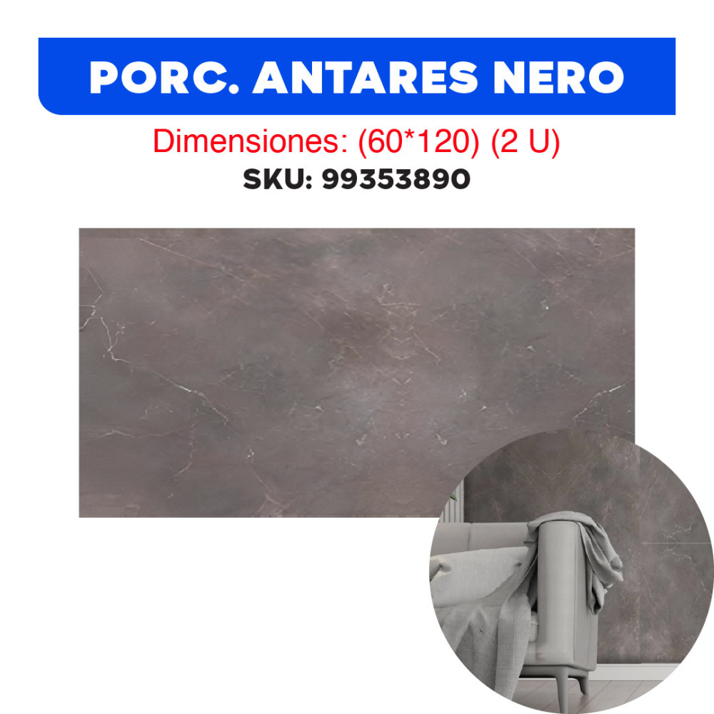 PORCE. ANTARES NERO (60*120) (2U)