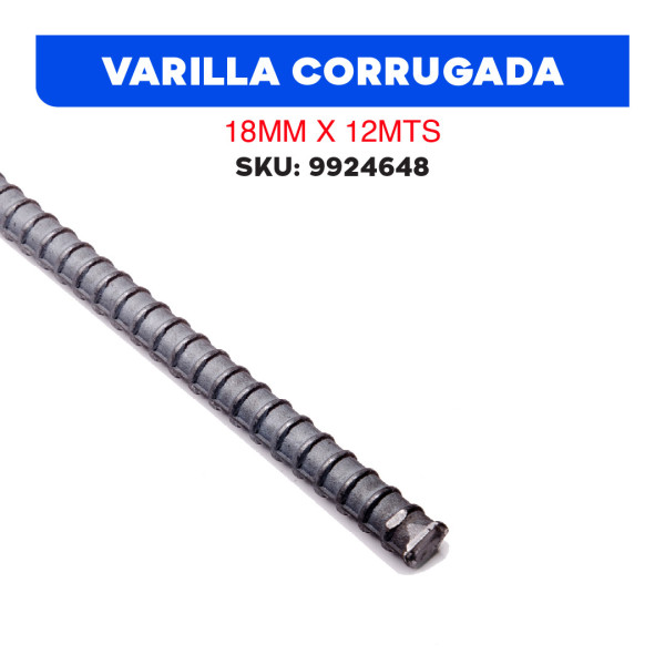 VARILLA CORRUGADA 18MM X 12MTS ANDEC