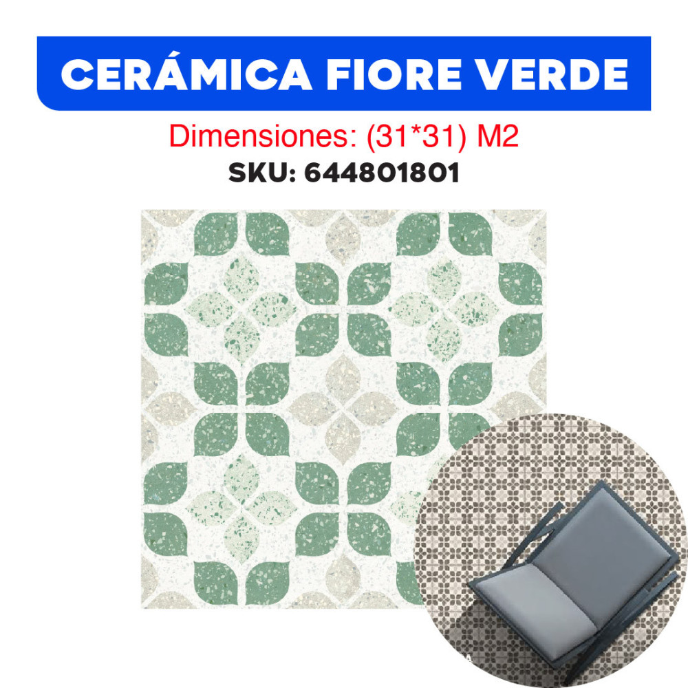CERÁMICA FIORE VERDE