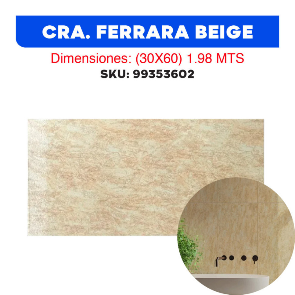 CERÁMICA FERRARA BEIGE