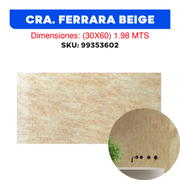 CERÁMICA FERRARA BEIGE