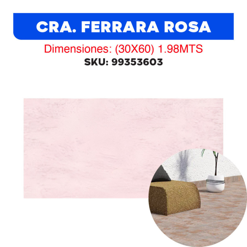 CERÁMICA FERRARA ROSA
