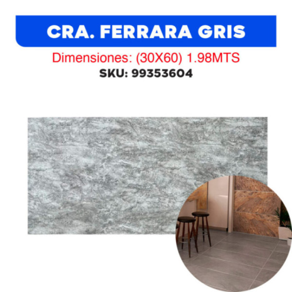 CERÁMICA FERRARA GRIS