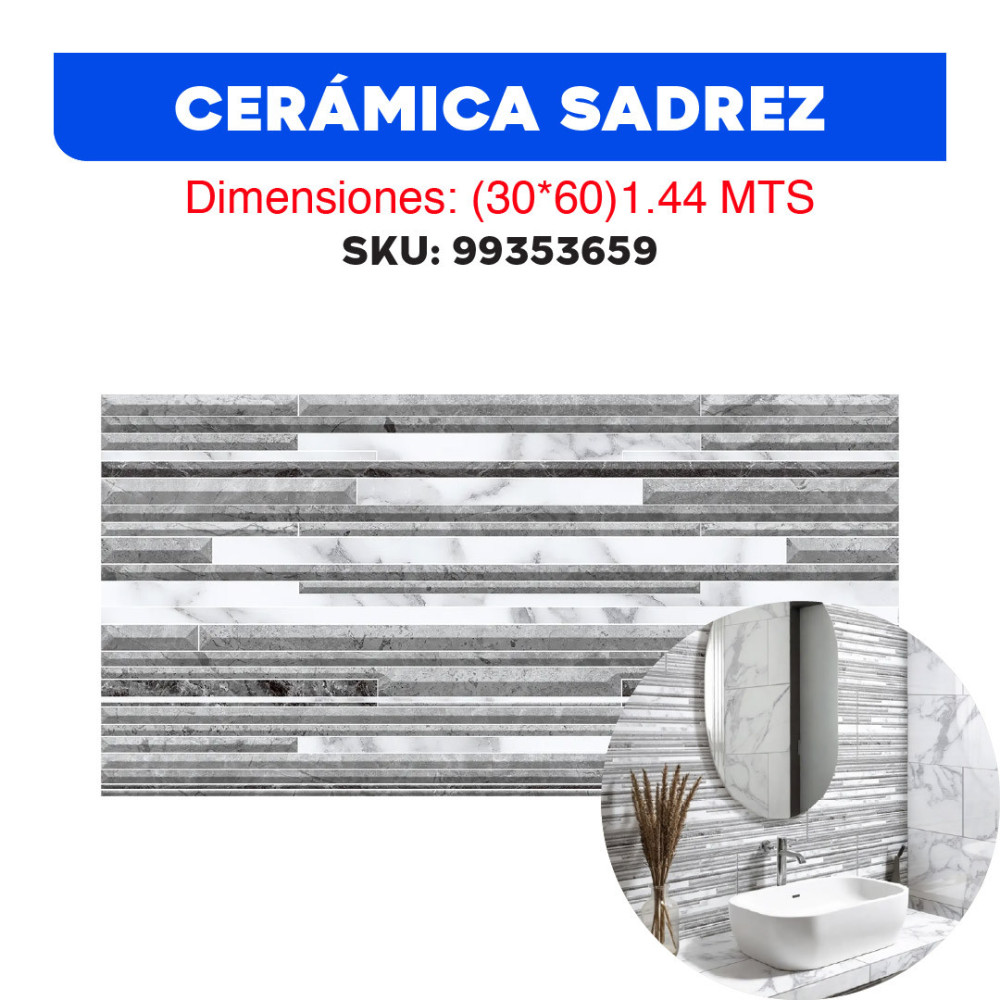 CERÁMICA FACHALETA PARED SADREZ