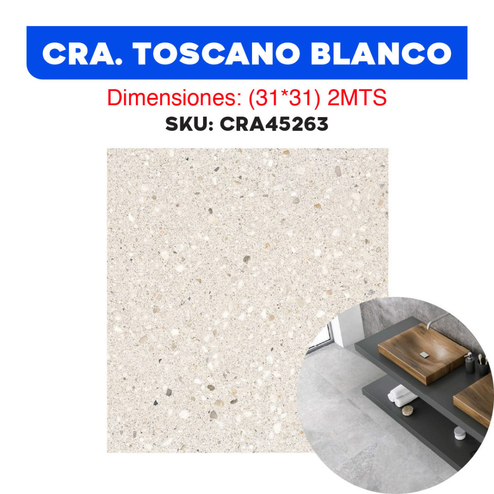 CERÁMICA TOSCANO BLANCO