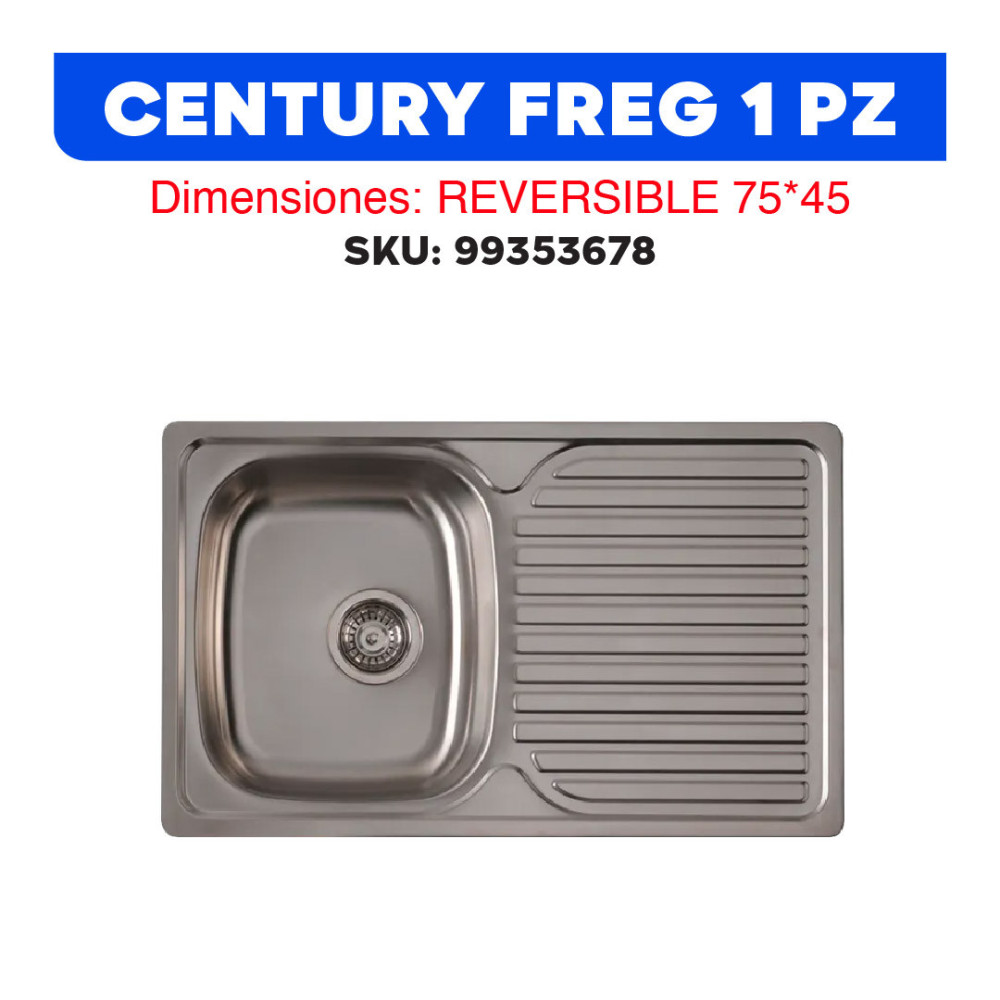 CENTURY FREGADERO 1 PIEZAS REVERSIBLE