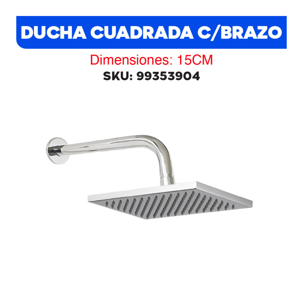 DUCHA CUADRADA CON BRAZO