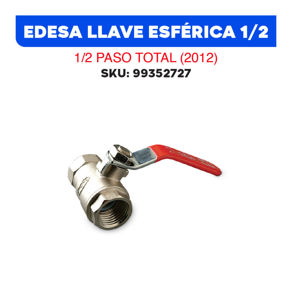 EDESA LLAVE ESFERICA 1/2