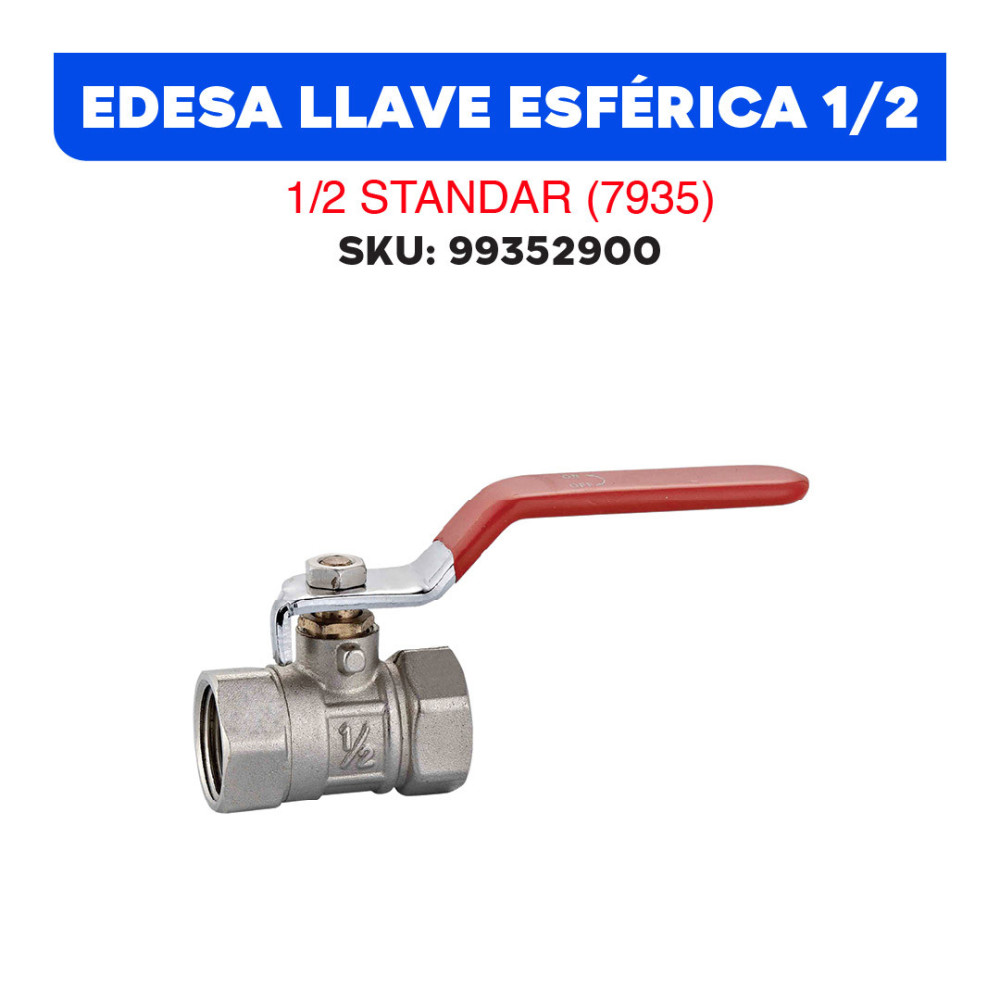 EDESA LLAVE ESFERICA 1/2