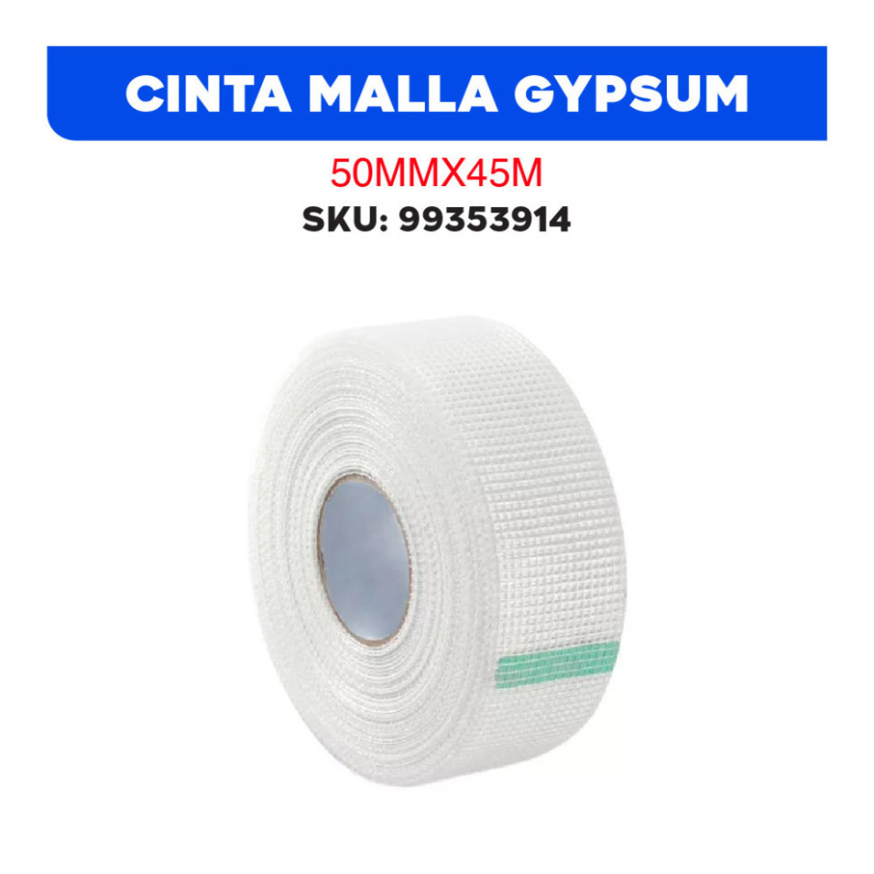 CINTA MALLA GYPSUM 50MMX45M