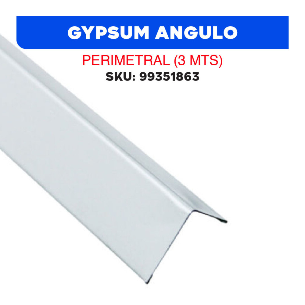 GYPSUM ANGULO PERIMETRAL  (3 MTS.)