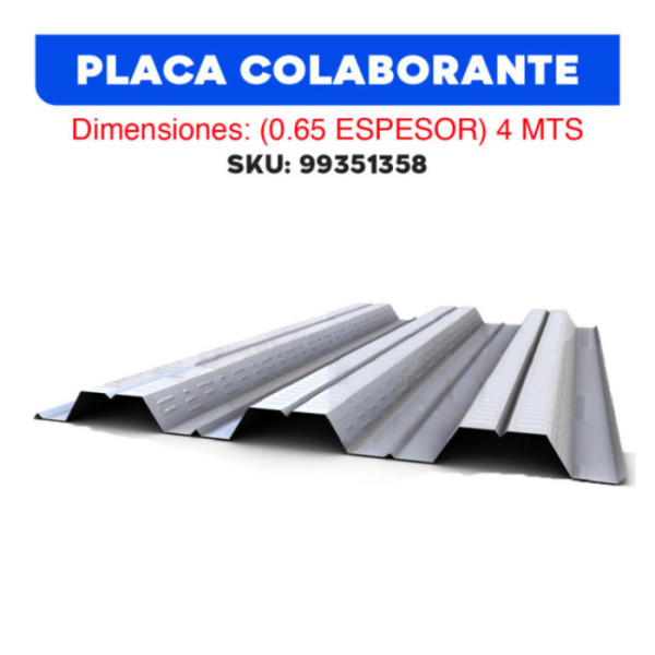 PLACA COLABORANTE (0.65 ESPESOR) 5 MTS