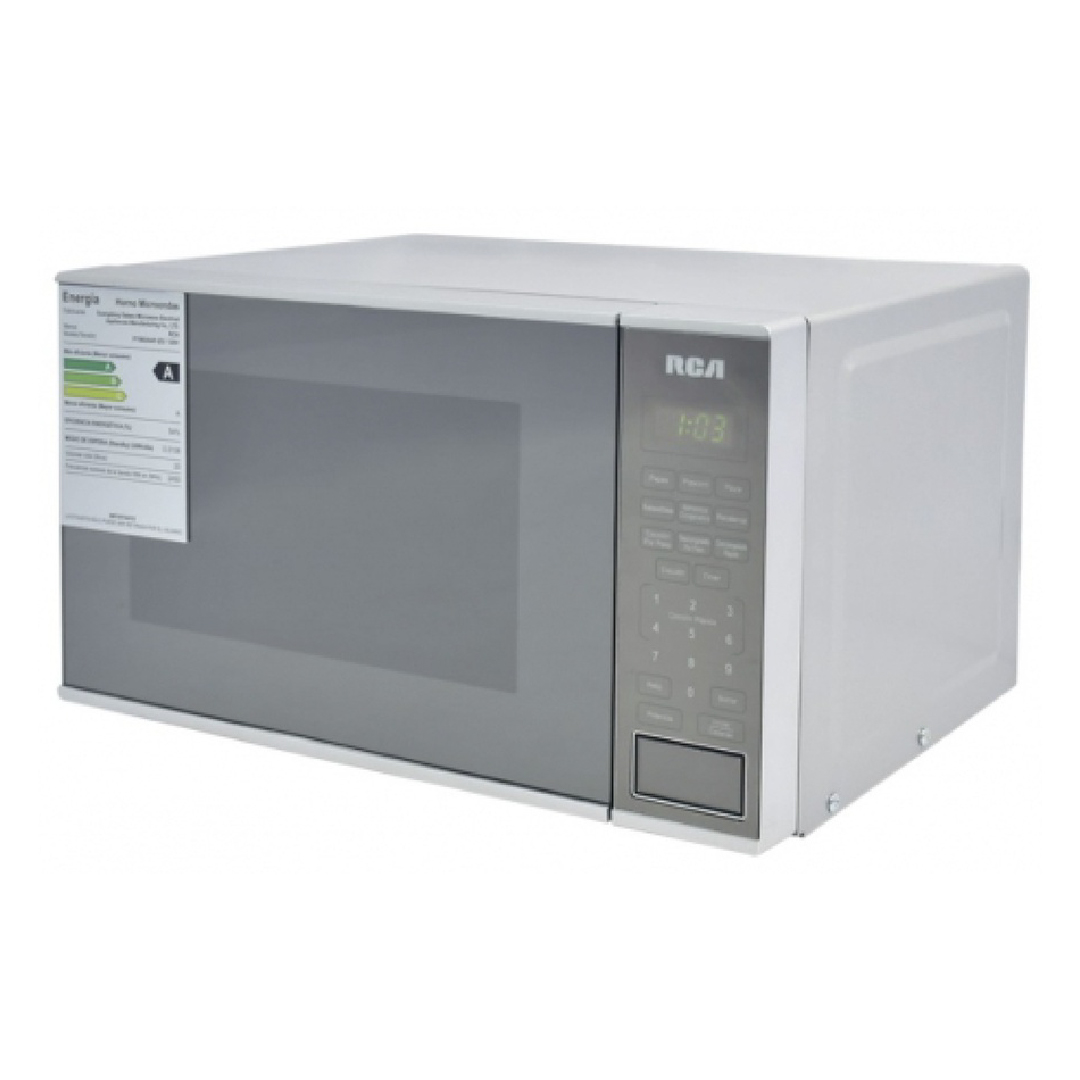 MICROONDAS RCA 20LT SILVER WINDOW DOOR